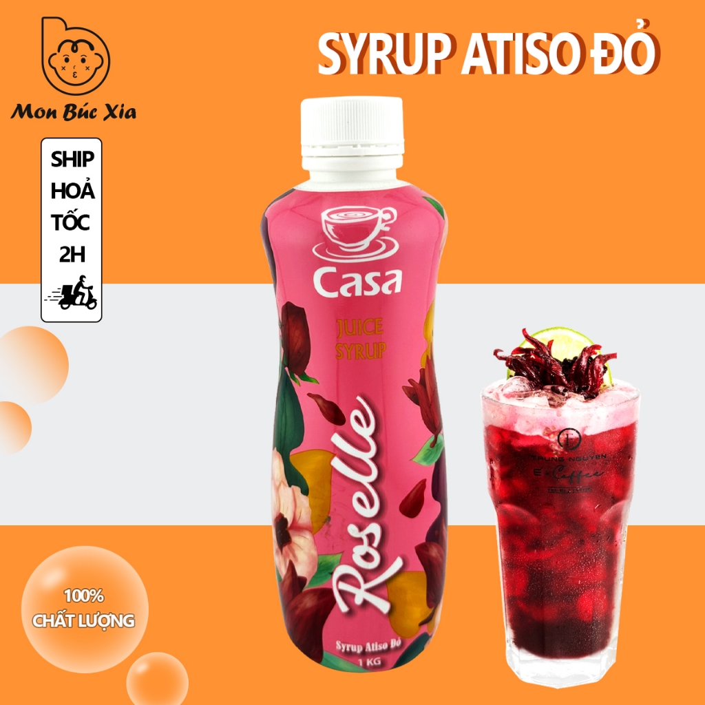 Syrup Atiso Đỏ (Nước Cốt Atiso Đỏ) đóng chai 1 lít | Shopee Việt Nam