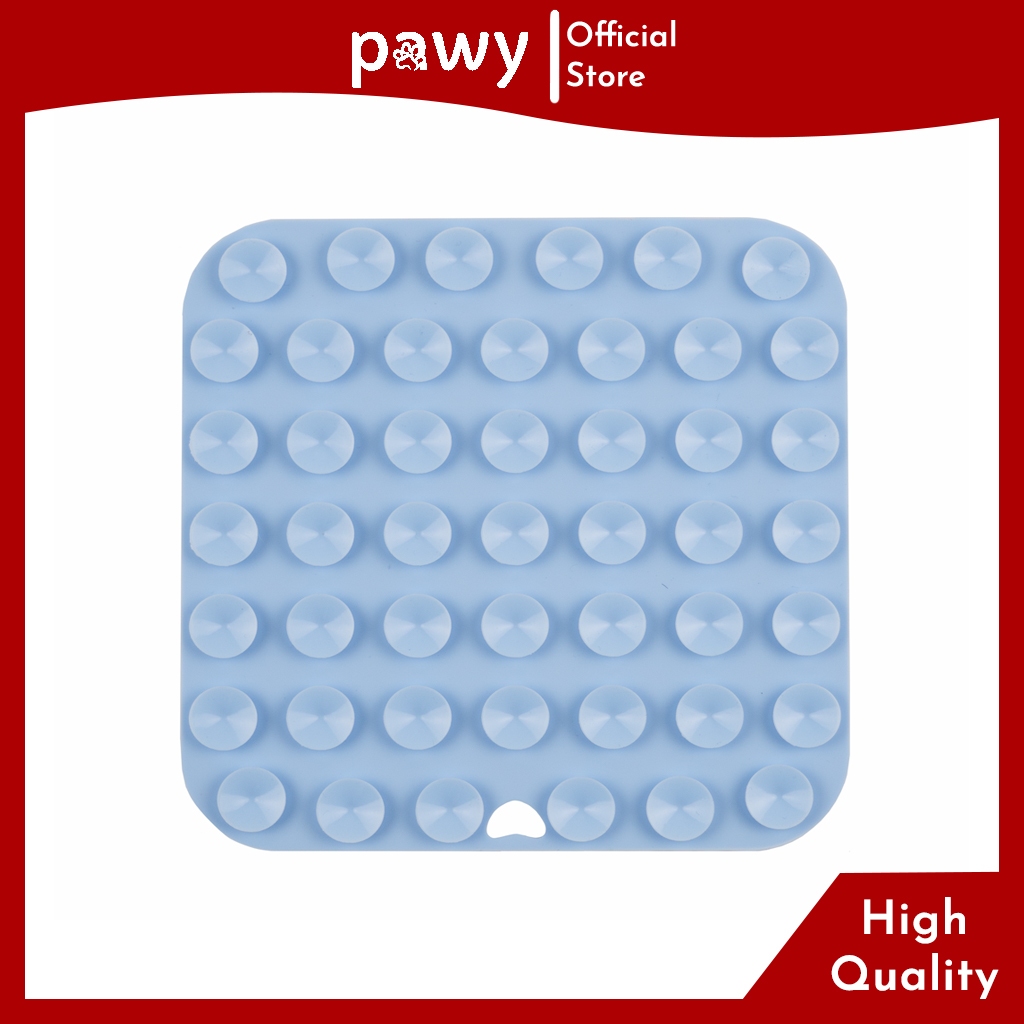 Ảnh Tấm Liếm Chó Mèo, Thảm Liếm Chó Mèo – Dog Lick Mat - Xanh Dương 21cm x 21cm Dày 1cm 2