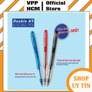Bút bi Double A Bliss Ball Pen 0.7mm mực xanh, đỏ, đen