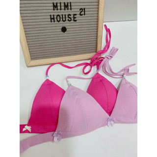 Áo bra đi biển style tiểu thơ tone trơn - handmade by Mimi house