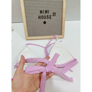 Áo bra đi biển style tiểu thơ tone trơn - handmade by Mimi house
