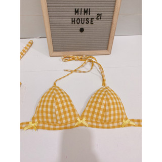 Set bra đi biển style tiểu thư tone caro handmade by Mimi house