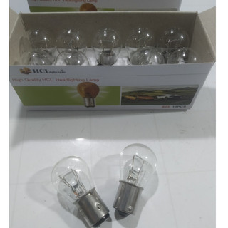 Combo 10 Hộp 10 bóng đèn xi nhan, bóng đèn phanh S25 1Tim - 2 tim điện 12v/24v 21w.