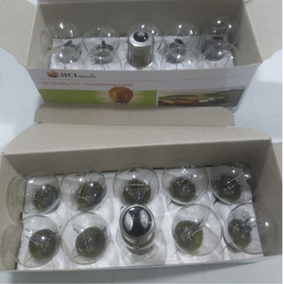 Combo 10 Hộp 10 bóng đèn xi nhan, bóng đèn phanh S25 1Tim - 2 tim điện 12v/24v 21w.