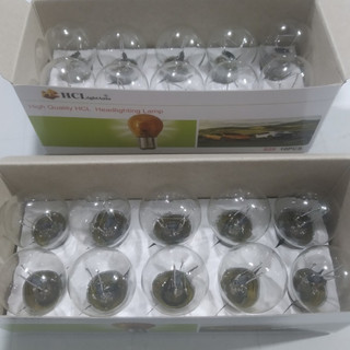 Combo 10 Hộp 10 bóng đèn xi nhan, bóng đèn phanh S25 1Tim - 2 tim điện 12v/24v 21w.