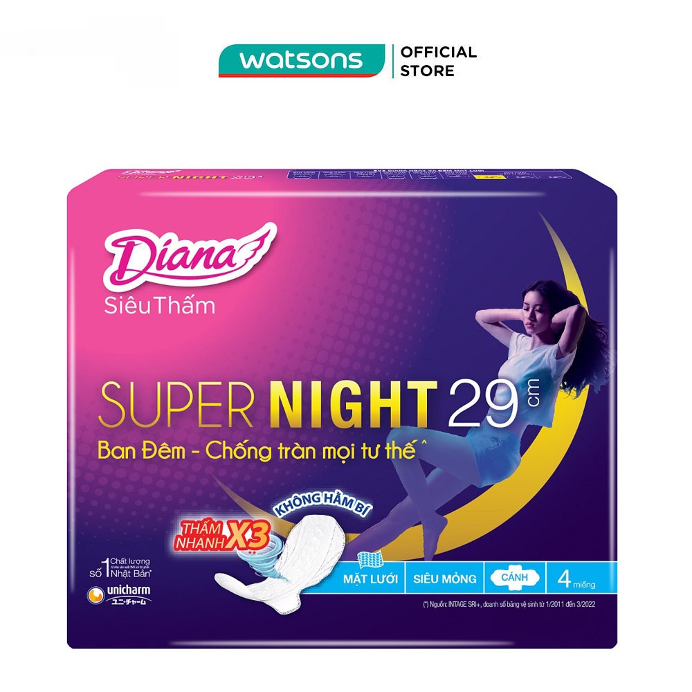 Băng Vệ Sinh Diana Super Night 29cm