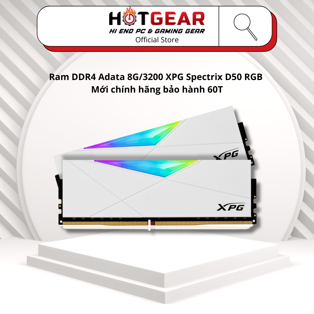 Ram DDR4 Adata 8G/3200 XPG Spectrix D50 RGB Mới chính hãng bảo hành 60T ...