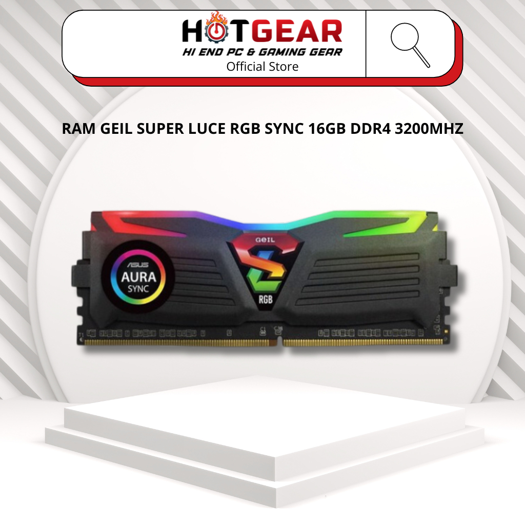 RAM GEIL SUPER LUCE RGB SYNC 16GB DDR4 3200MHZ Shopee Vi t Nam