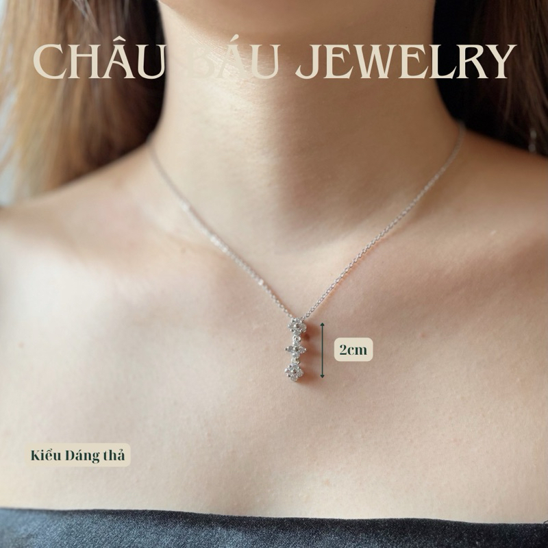 [Ảnh & Clip thật] Dây chuyền Bạc S925 hình trái tim đeo được 2 kiểu