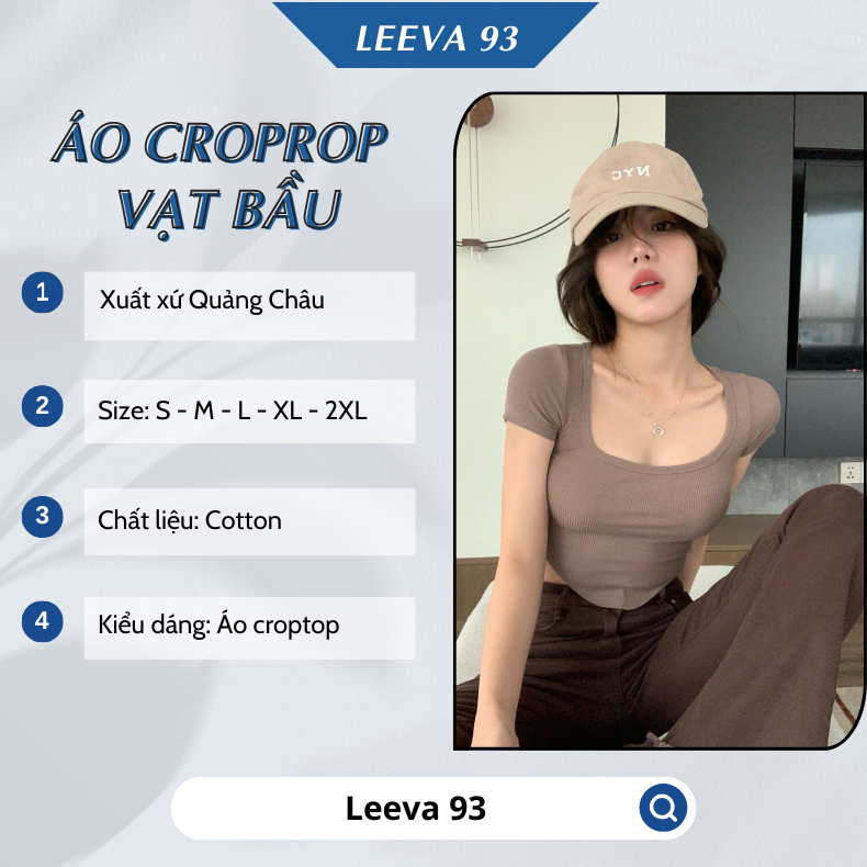 Áo croptop cổ vuông tay ngắn vạt bầu siêu hack eo, áo thun nữ dáng ngắn ôm body chất cotton - 1039