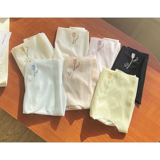 Combo 10 Quần Lót Nữ Su Tơ Hoa Tulip Mềm Mịn Mỏng Tàng Hình, Không Lộ Viền