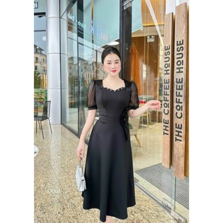 Đầm  thiết kế dáng xoè với chất liệu cotton lạnh cao cấp, mềm mại, sang trong,thanh lịch N26