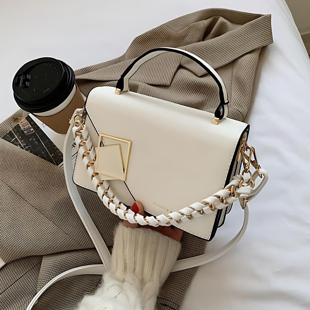 Túi Xách Nữ Đeo Chéo 2 Ngăn Dây khoá Kéo Cao Cấp Mẫu Hot Trend Quảng Châu