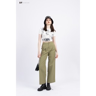 Quần Vải Nữ Ống Suông J-P FASHION Chất Linen, Quần Nữ Ống Suông Lưng Cao Có Chun Nhẹ Phía Sau 19209862