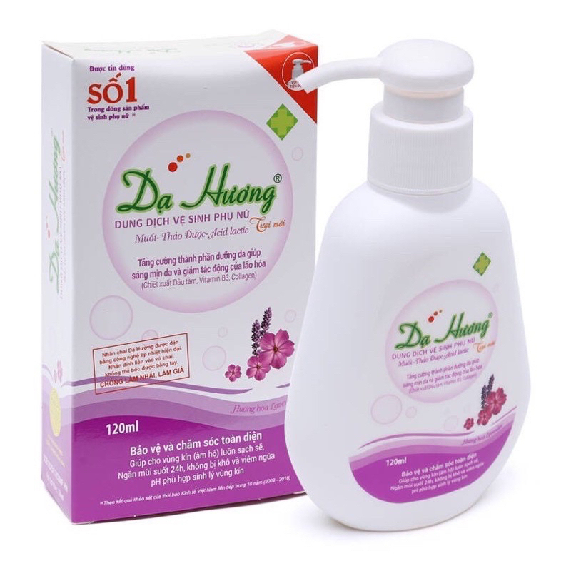 Dung dịch vệ sinh phụ nữ Dạ Hương (Dược phẩm Hoa Linh) - Chai nhỏ /Chai lớn có vòi