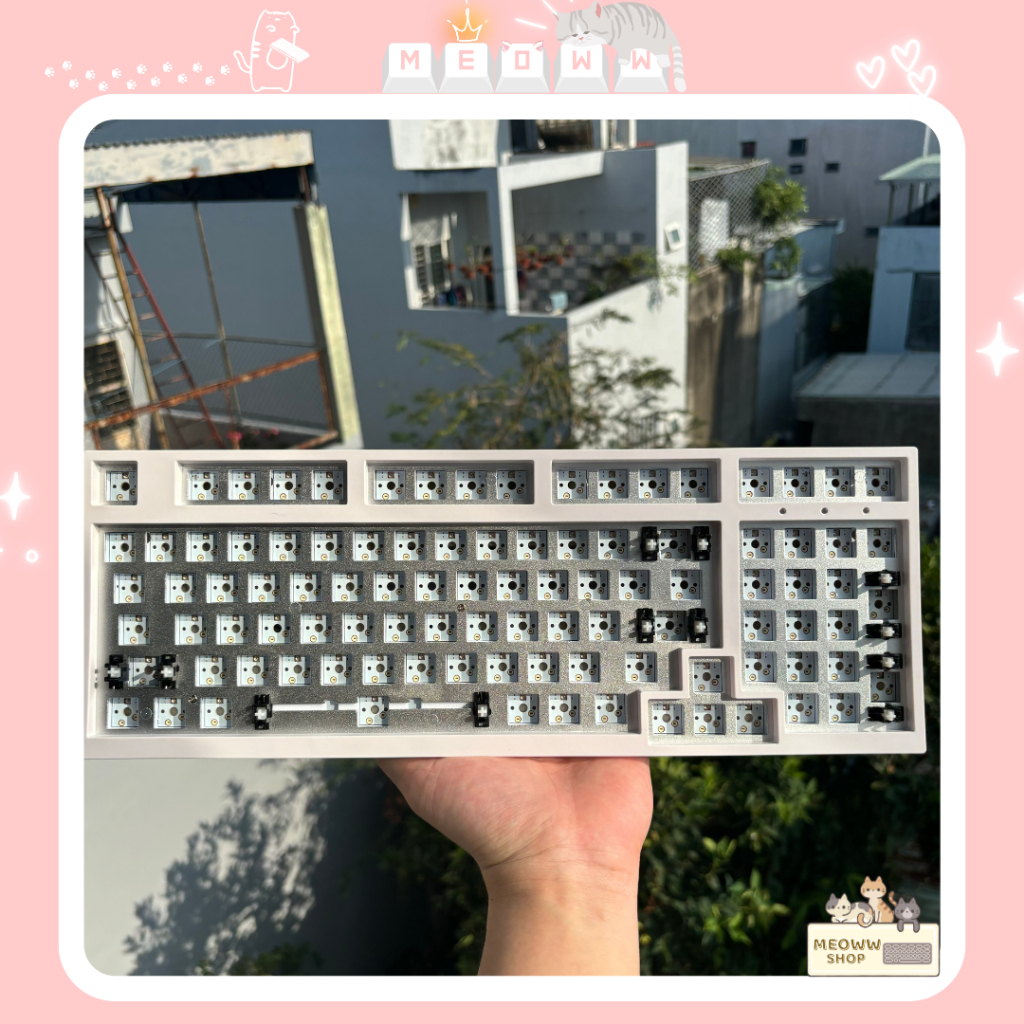 Kit bàn phím cơ Everglide sk98 có plate alu\pc kèm stab EG| Tom980 ...