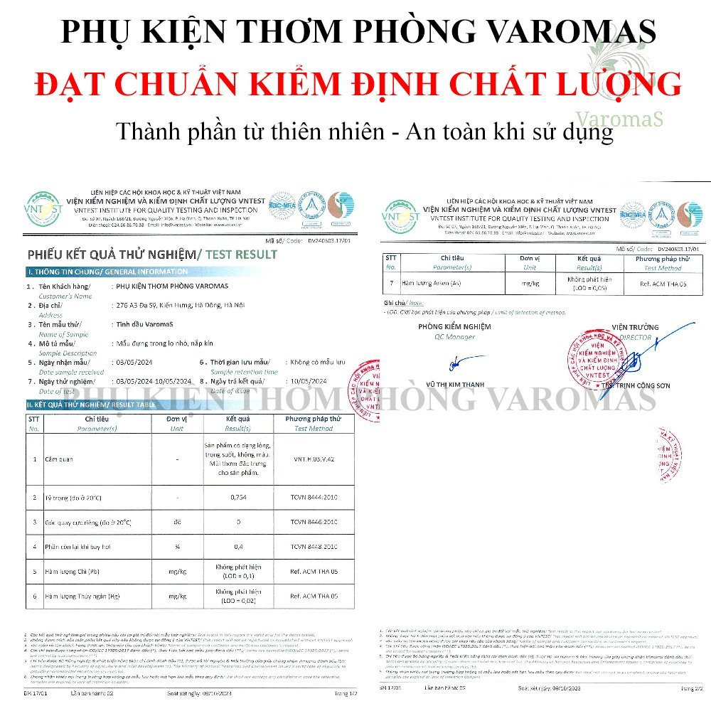 Lọ tinh dầu thơm phòng VaromaS nước hoa cắm khử mùi thanh lọc không khí sang trọng KT89 KT90