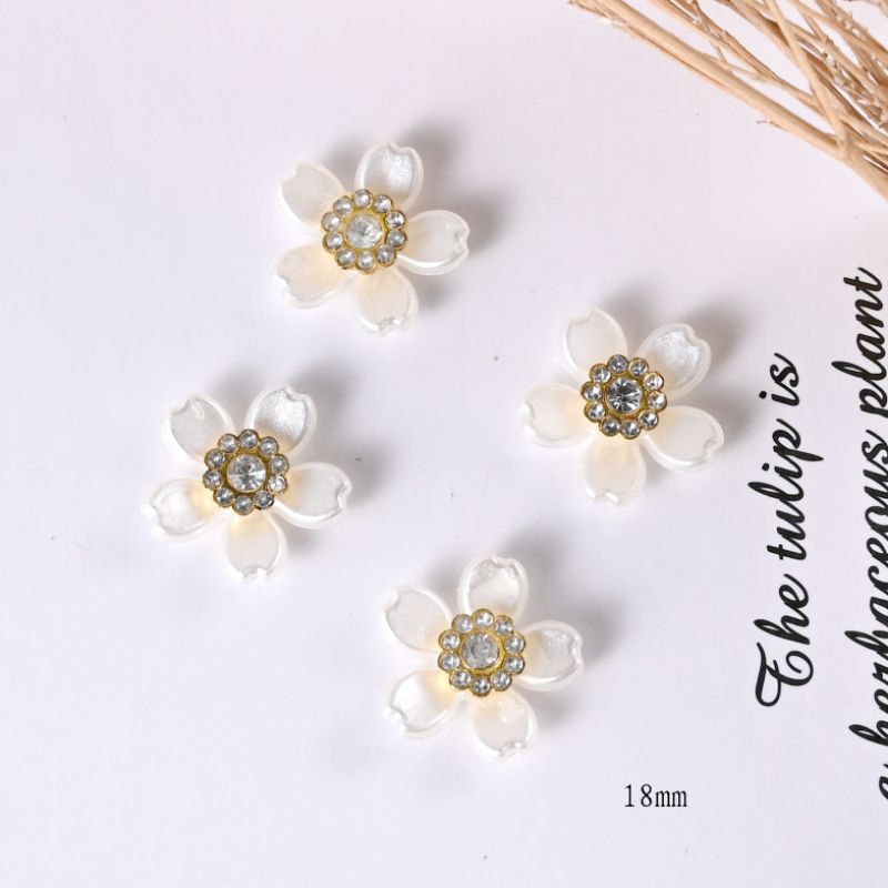 CHARM HOA NGỌC TRAI DÙNG TRANG TRÍ PHỤ KIỆN XINH