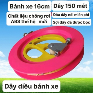 Cuộn dây diều 150m có tay cầm quay tự động cuộn thả phong cách mới D010