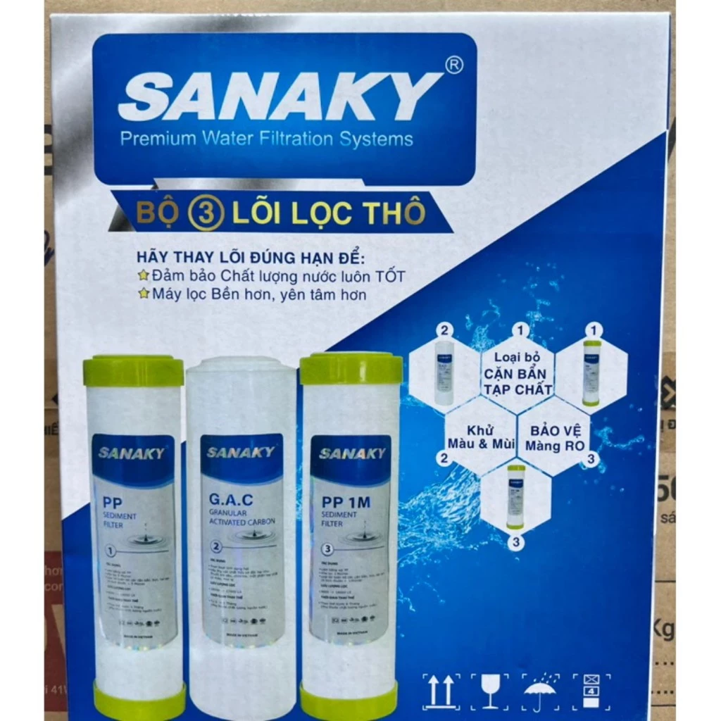 Bộ lõi lọc nước 123 SANAKY -...