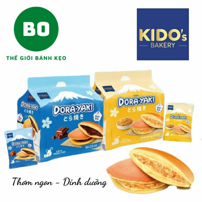 Bánh DORAYAKI KIDO'S - Bánh Rán Doraemon Nhật Bản Tuổi Thơ Túi | Shopee ...