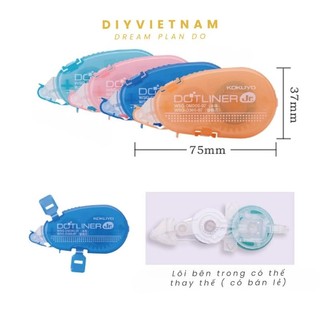 Băng Keo Kéo Glue – Keo Dán Tiện Lợi – Dán Giấy/Planner/Sổ