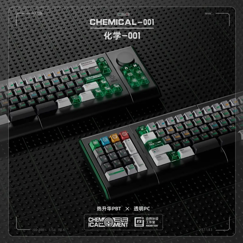 [GIAO NGAY] KEYCAP Border Chemistry / Chemical 003 / 173 nút kết hợp PBT và in Transparent PC | BigBuy360 - bigbuy360.vn