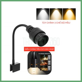 Đèn Rọi Chỉnh Tiêu Cự 3 Chế Độ Màu KZJ - Sử Dụng Cho Hồ Cá Cảnh - Thủy Sinh - Biotop - Bán Cạn