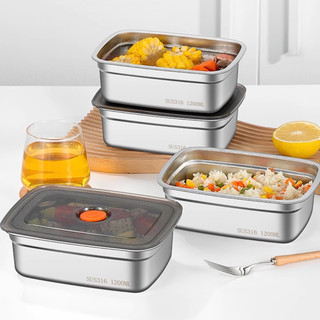 Hộp Đựng Thực Phẩm Inox Cao Cấp - Khay Inox Bảo Quản Tủ Lạnh, Có Nắp Đậy Ngăn Mùi, Dễ Dàng Vệ Sinh