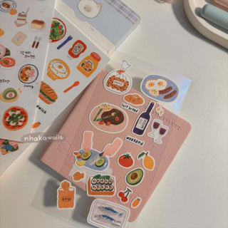 Sticker dán trang trí sổ tay nhiều mẫu Chill Cat