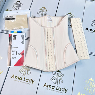 Đai Nịt Bụng Latex Thông Hơi Cao Cấp Định Hình Vòng Eo Tàng Hình Không Lộ Viền (Tặng Kèm Thanh Nối)