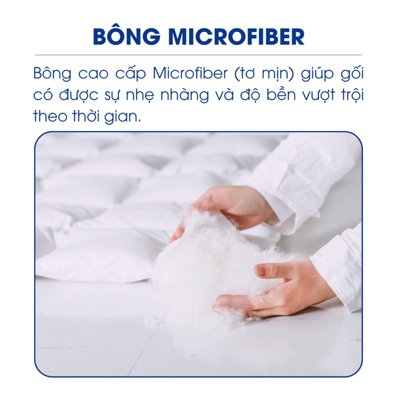 Ruột lông gối vũ nhân tạo Hanvico Microfiber cao cấp tiêu chuẩn khách sạn | BigBuy360 - bigbuy360.vn