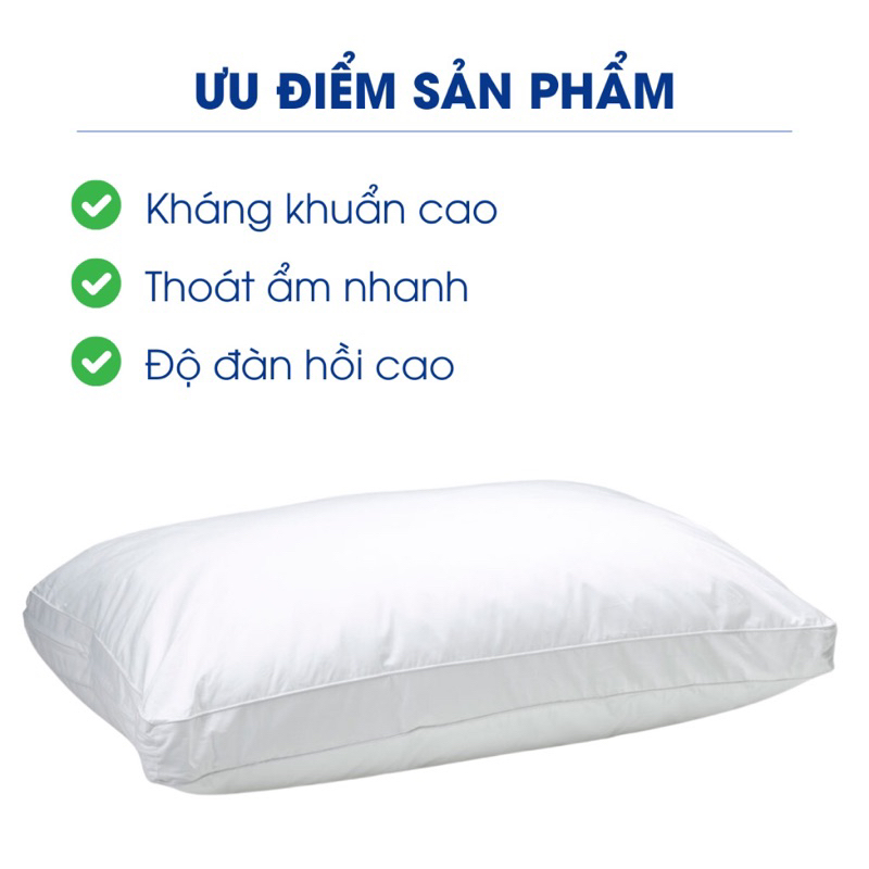 Ruột lông gối vũ nhân tạo Hanvico Microfiber cao cấp tiêu chuẩn khách sạn | BigBuy360 - bigbuy360.vn