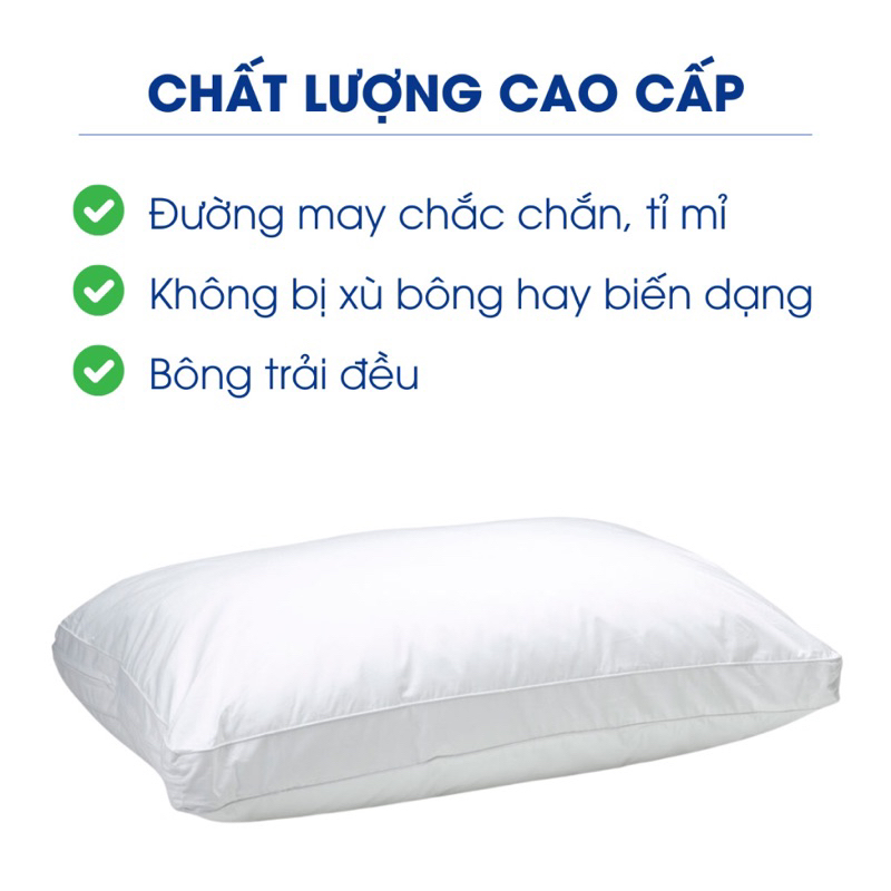 Ruột lông gối vũ nhân tạo Hanvico Microfiber cao cấp tiêu chuẩn khách sạn | BigBuy360 - bigbuy360.vn