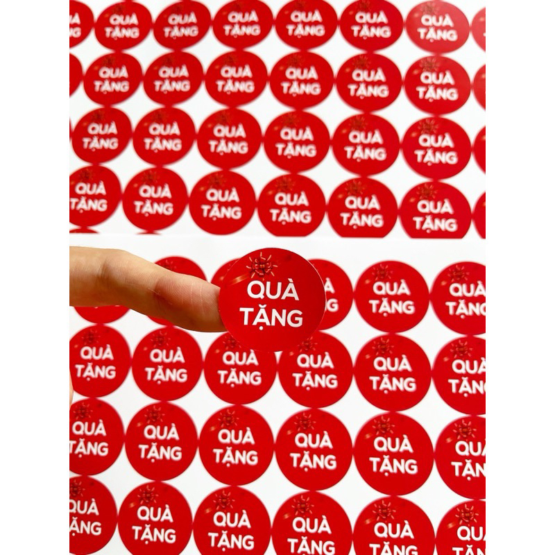 [ Hàng in sẵn ] Sét 50 tem dán quà tặng, sticker quà tặng in sẵn ...
