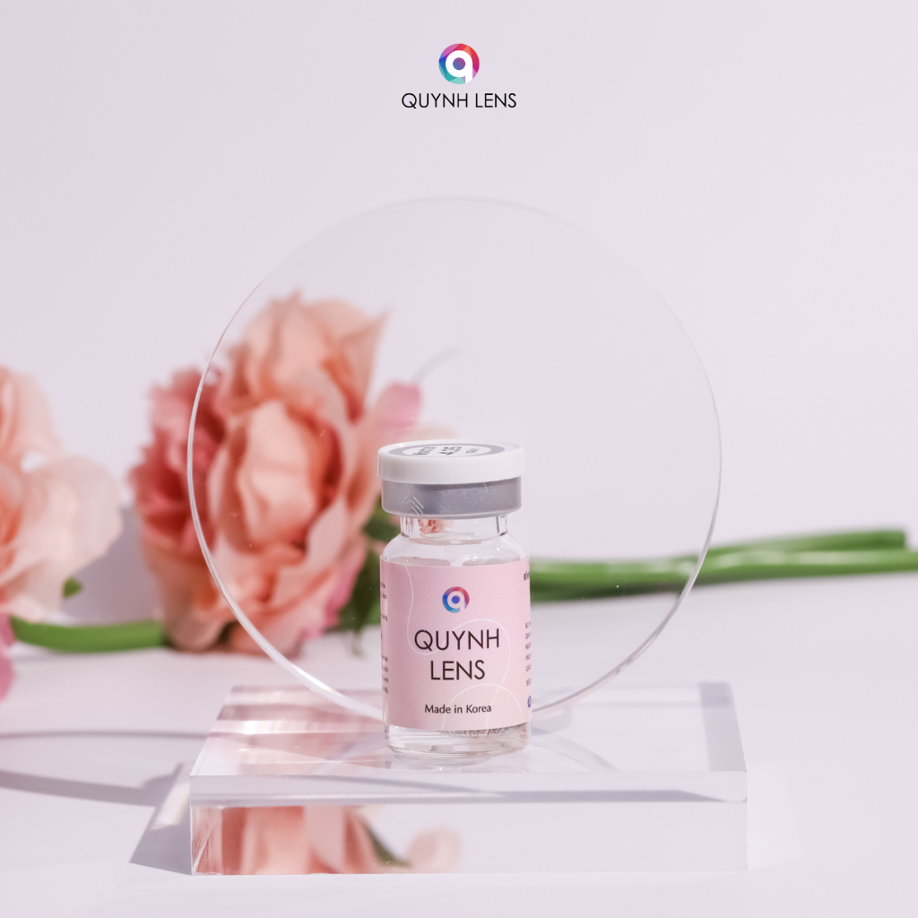 Ảnh Kính áp tròng QUYNH LENS Blossom Brown 0-8 độ 3