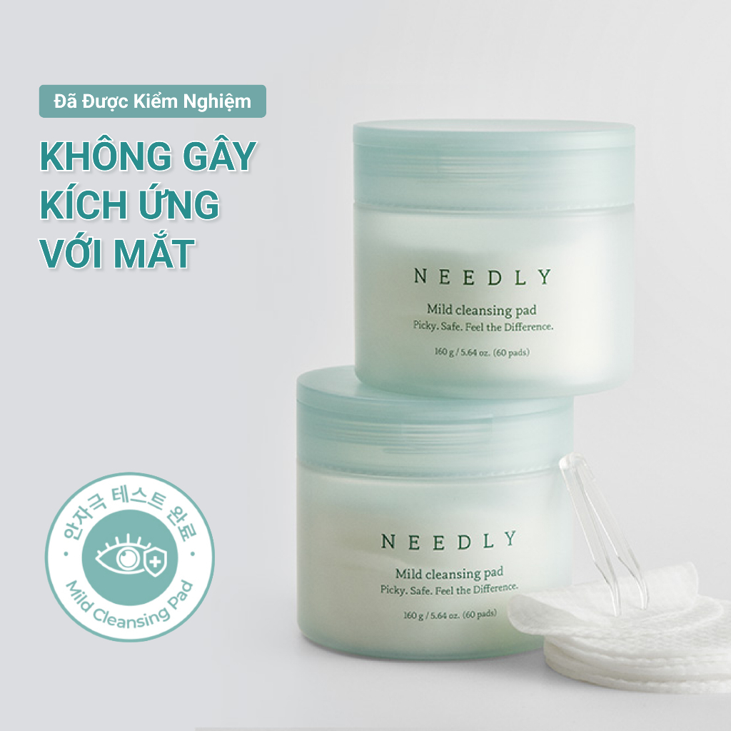 Ảnh Toner Pad Needly Mild Cleansing Tẩy Trang Làm Sạch Bụi Mịn 160G 60 Miếng 4
