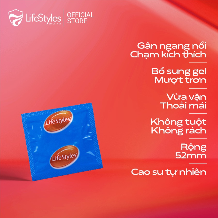Ảnh Combo 2 hộp Bao cao su LifeStyles Fantasy gân ngang nổi dập - Hộp 12 bao 2