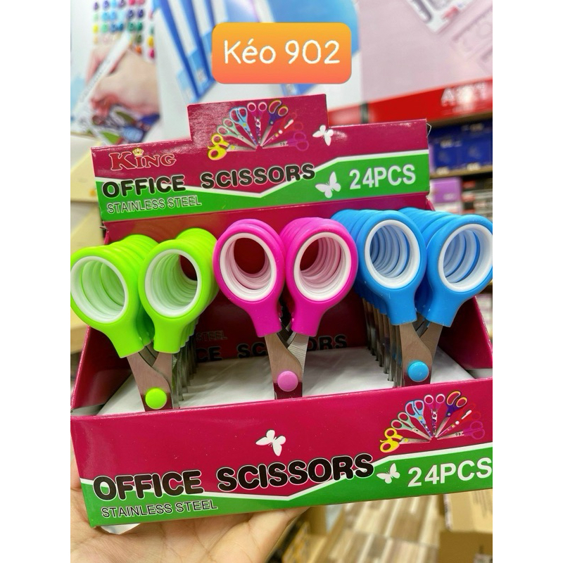 Combo 5 kéo thủ công học sinh xuânn bo hàng đẹp chất lượng