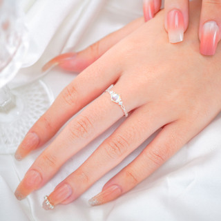 Nhẫn bạc nữ LAMY Aquamarine Ring Silver 8345