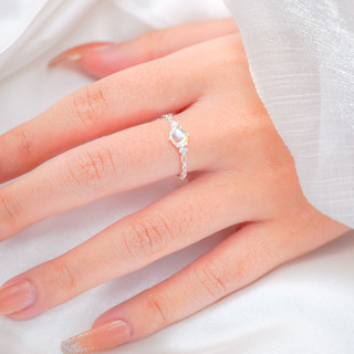 Nhẫn bạc nữ LAMY Aquamarine Ring Silver 8345