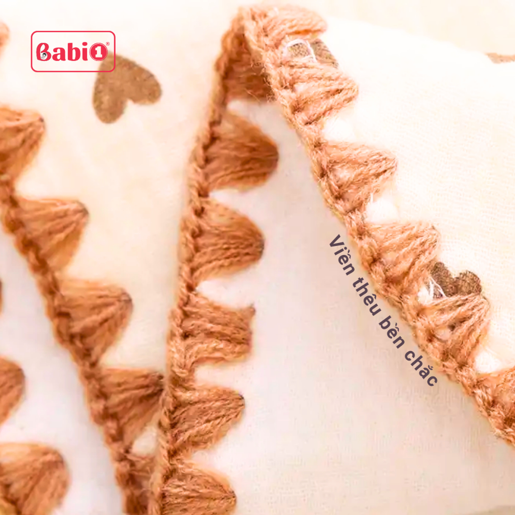 Gối Xô Sơ Sinh BABIONE Gối Cho Bé Sơ Sinh Từ 0 Đến 3 Tuổi Sợi Tre Muslin 10 Lớp Siêu Mềm Mịn