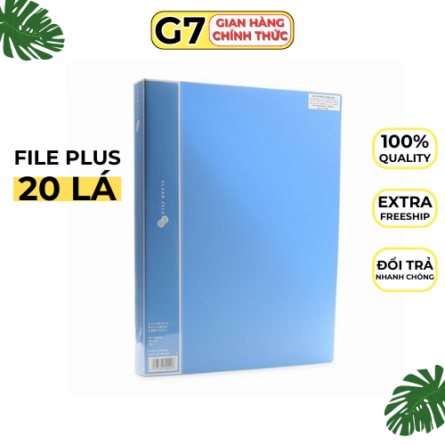 File 20 lá plus, bìa lá đựng tài liệu Nhật Bản | Shopee Việt Nam