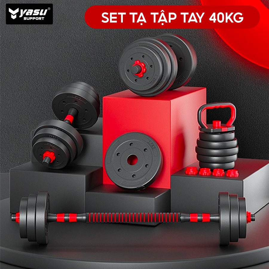 Ảnh Bộ tạ tay đa năng 10KG,20KG,30KG, 40KG,50KG Dumbell Set cao cấp Yasu 2