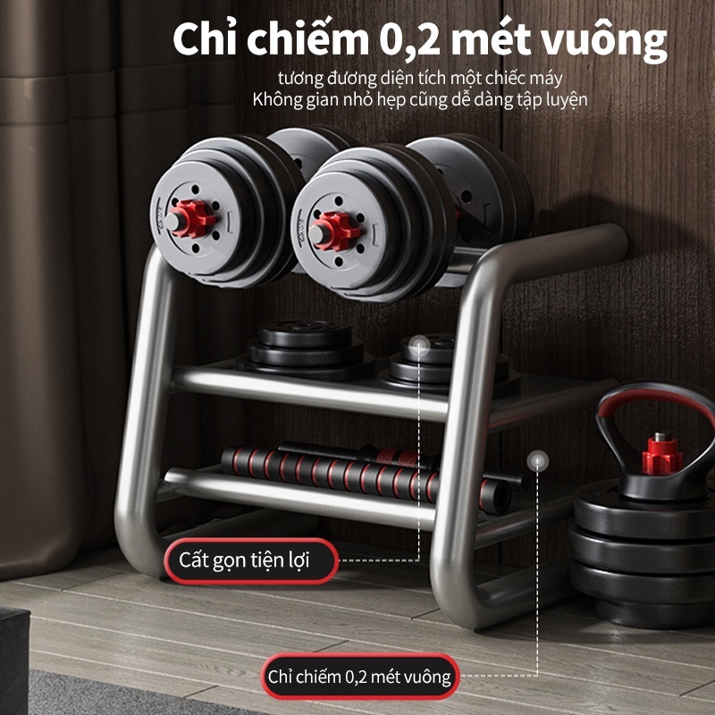 Ảnh Bộ tạ tay đa năng 10KG,20KG,30KG, 40KG,50KG Dumbell Set cao cấp Yasu 4