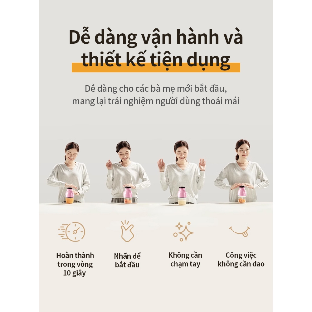 ICON Samono Máy xay thịt/rau củ/sinh tố/tỏi ớt đa năng, xay thực phẩm cho gia đình làm nhuyễn SW-099/SW-C200/MC200