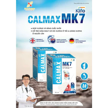 Viên uống CALMAX MK7 💥 HÀNG CAO CẤP 💥 Viên uống hữu cơ bổ sung canxi giúp xương chắc khoẻ, hỗ trợ phát triển toàn diện