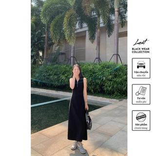 Váy polo dáng dài viền trắng cao cấp LUST chất liệu dày dặn thiết kế đẹp - M83
