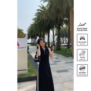 Váy polo dáng dài viền trắng cao cấp LUST chất liệu dày dặn thiết kế đẹp - M83