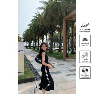 Váy polo dáng dài viền trắng cao cấp LUST chất liệu dày dặn thiết kế đẹp - M83